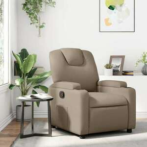 vidaXL kávészínű műbőr dönthető fotel kép