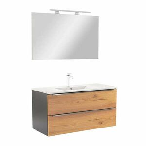 Vario Trim 100 komplett fürdőszoba bútor antracit-tölgy kép