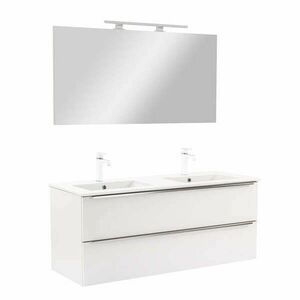 Vario Trim 120 komplett fürdőszoba bútor fehér-fehér kép