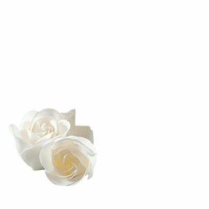 Fehér szappan rózsa (1db) kép