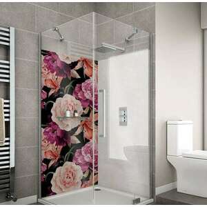 Wallplex fürdőszobai dekorpanel Rózsák 90 cm x 200 cm kép