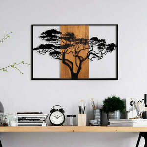 Acacia Tree - 388 Fa fali dekoráció 90x58 Dió-Fekete kép