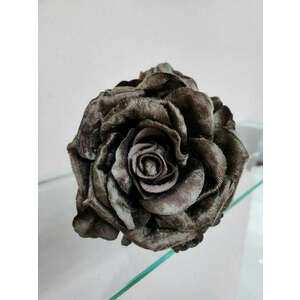 Barna bársony rózsa száron 30cm kép