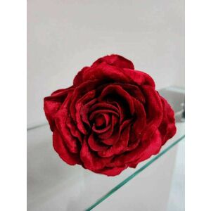 Piros bársony rózsa száron 30cm kép