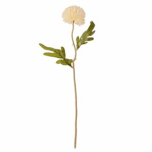 Dandelion selyemvirág szál, 38cm magas - Ekrü kép