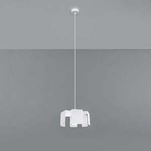 Fehér függőlámpa fém búrával ø 24 cm Rossario – Nice Lamps kép