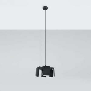 Fekete függőlámpa fém búrával ø 24 cm Rossario – Nice Lamps kép