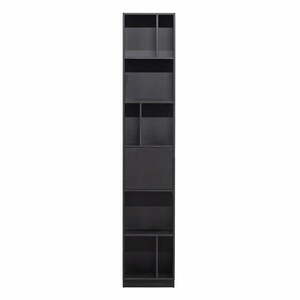 Fekete borovi fenyő moduláris könyvespolc 40x210 cm Finca – WOOOD kép