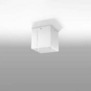 Fehér mennyezeti lámpa fém búrával 10x10 cm Pax – Nice Lamps kép