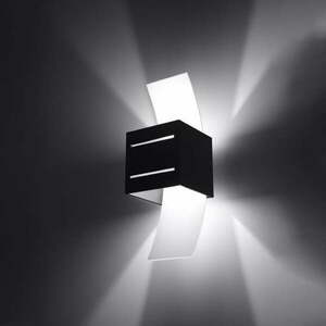 Fekete fali lámpa Carlo – Nice Lamps kép