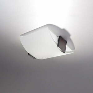 Fehér mennyezeti lámpa üveg búrával 33x30 cm Eva – Nice Lamps kép