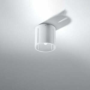 Fehér mennyezeti lámpa fém búrával Vulco – Nice Lamps kép