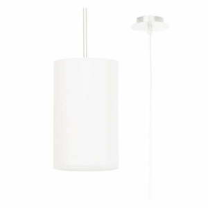 Fehér függőlámpa textil búrával ø 15 cm Volta – Nice Lamps kép