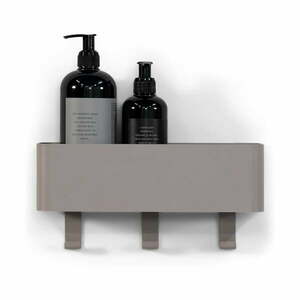 Világosszürke fali acél fürdőszobai polc Multi – Spinder Design kép
