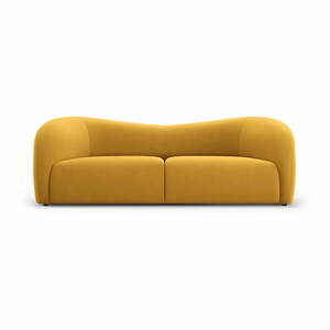 Mustársárga bársony kanapé 197 cm Santi – Interieurs 86 kép