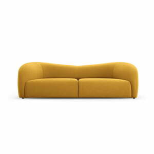 Mustársárga bársony kanapé 237 cm Santi – Interieurs 86 kép