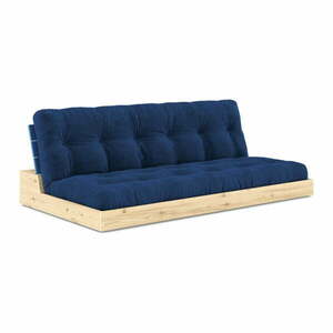 Kék kordbársony kinyitható kanapé 196 cm Base – Karup Design kép