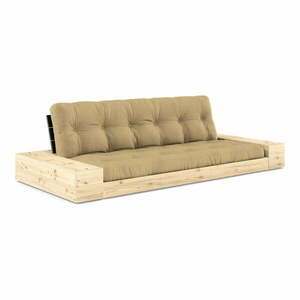 Mustársárga kinyitható kanapé 244 cm Base – Karup Design kép