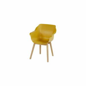 Sárga műanyag kerti szék szett 2 db-os Sophie Teak – Hartman kép