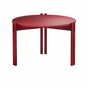 Piros borovi fenyő kerek dohányzóasztal ø 60 cm Sticks – Karup Design kép