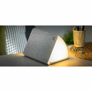 Booklight szürke nagyméretű könyvalakú LED asztali lámpa - Gingko kép