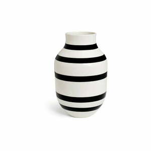 Omaggio fekete-fehér agyagkerámia váza, magasság 30, 5 cm - Kähler Design kép