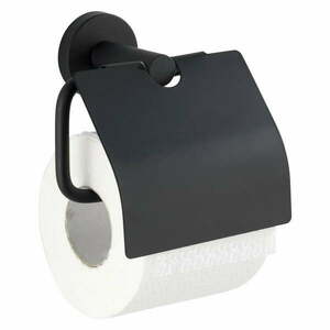 Matt fekete fali rozsdamentes acél WC-papír tartó Bosio – Wenko kép