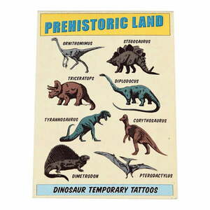 Prehistoric Land lemosható tetoválás szett, 2 lap - Rex London kép