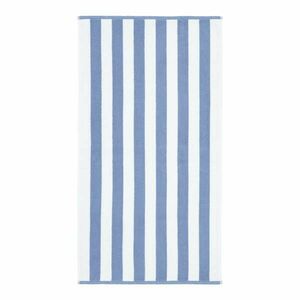 Fehér-kék pamut fürdőlepedő 90x140 cm Stripe Jacquard – Bianca kép