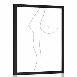 Poszter minimalista női sziluett kép