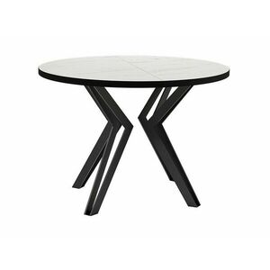 Asztal Oswego 111 (Fehér márvány + Fekete) kép