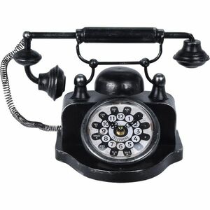 Asztali óra Old telephone, fekete kép