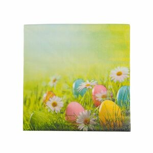 Húsvéti szalvéta - tojás és virág - 33 x 33 cm - 3 rétegű - 20 db / csomag kép