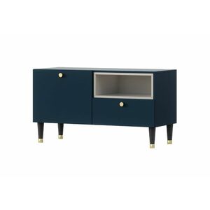 CLUDO TV asztal, 100x55x40, kék/fehér kép