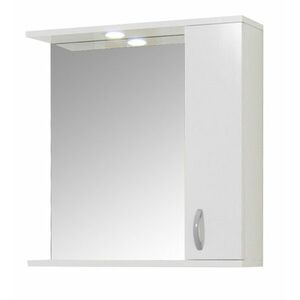 Oglio60 Fürdőszobai tükrös szekrény 60 cm fehér kép