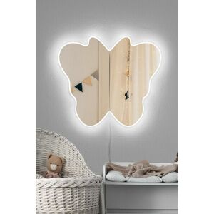 Butterfly Silver Tükör LED -es világítással 57x50 fehér kép