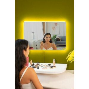 Rectangular 40 x 60 cm Tükör LED -es világítással 40x60 Sárga kép