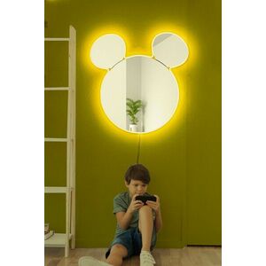 Mickey Silver Tükör LED -es világítással 53x50 Sárga kép