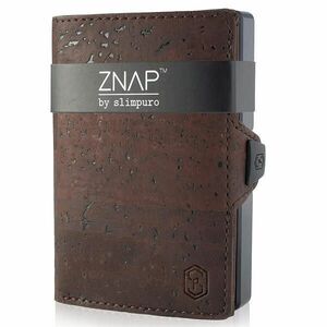 Slimpuro ZNAP, vékony pénztárca, 12 kártya, érmetartó, 8, 9 x 1, 8 x 6, 3 cm (SZ x M x M), RFID védelem kép