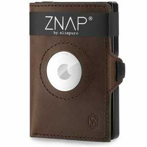 Slimpuro ZNAP Airtag Wallet, 8 kártya, érmés rekesz, 8, 9 x 1, 5 x 6, 3 cm (SZ x M x M), RFID-védelem kép