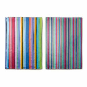 Purple Stripes kétrészes pamut konyharuha szett, 70 x 50 cm - Remember kép