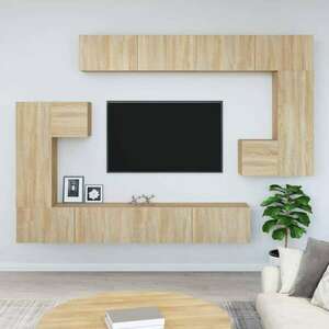 vidaXL sonoma-tölgyszínű falra szerelhető szerelt fa TV-szekrény kép