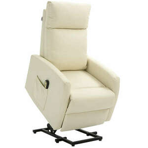 Fotel távirányítóval, Homcom, Bőr/hab/acél/MDF, 145°-ban dönthető... kép