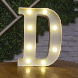 LED világító D betű - 22cm elemes kép