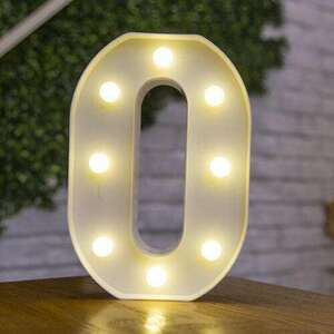 LED világító O betű - 22cm elemes kép