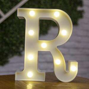 LED világító R betű - 22cm elemes kép