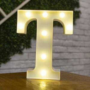 LED világító T betű - 22cm elemes kép
