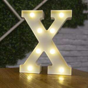 LED világító X betű - 22cm elemes kép