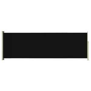 Fekete behúzható oldalsó terasznapellenző 200 x 600 cm kép