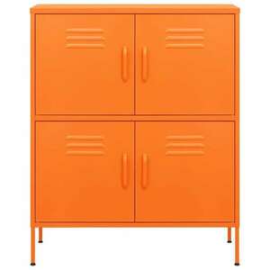 Narancssárga acél tárolószekrény 80 x 35 x 101, 5 cm kép
